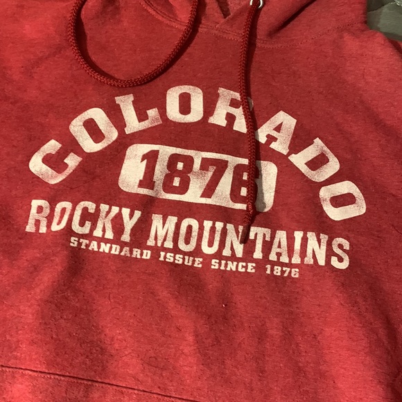 Medium, pink and white colorado rocky mountains hoodie - Picture 2 of 3